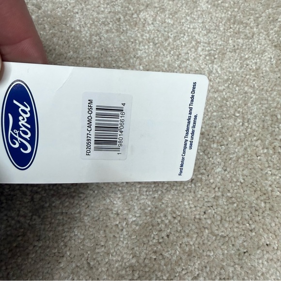 Built Ford Tough hat cap adjustable strap camo leather patch - Picture 10 of 10